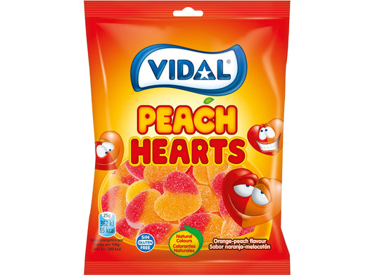 Corações sabor Pessego 90g Vidal