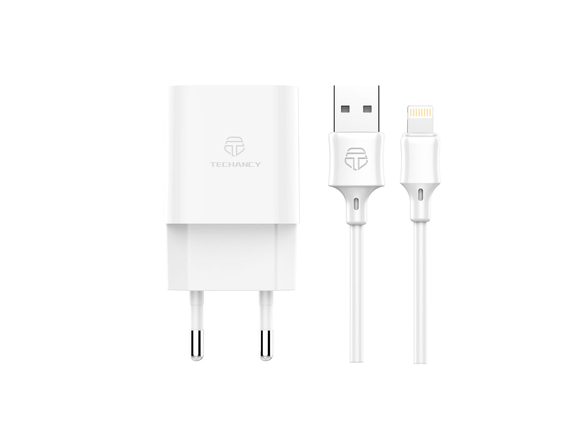 Cargador Lightning Blanco C-003L 2 Usb 2.4A 