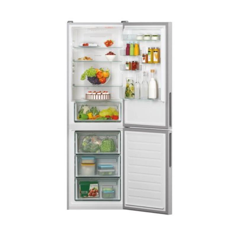 Frigorífico Combinado CANDY CCE3T618FS (No Frost - 185 cm - 342 L - Inox)