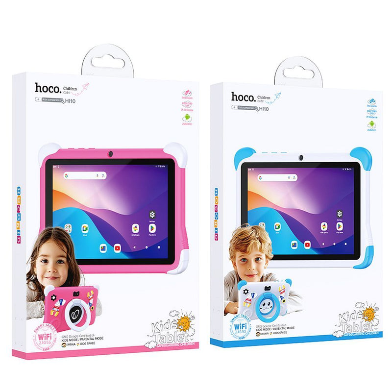 Tablet HOCO Para Crianças 3GB / 32GB HD Android 14 HI10 Rosa