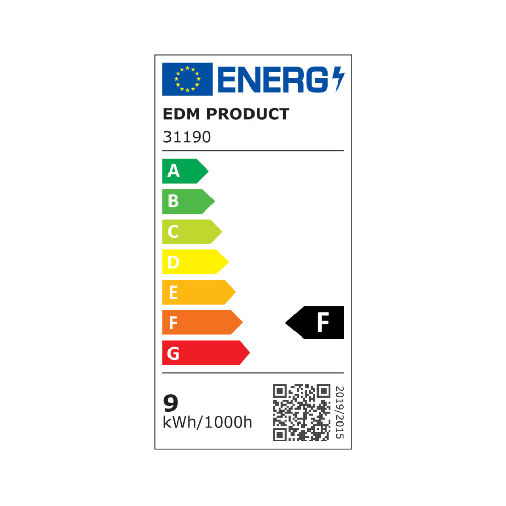 Tubo LED T8 9W 900lm 6500K Luz Fria (EQ.18W) Ø2,6x60cm EDM