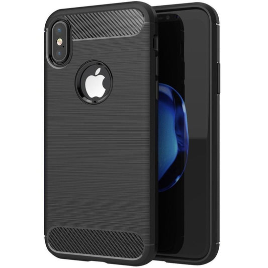 CARBONO para IPHONE Xs Max negro