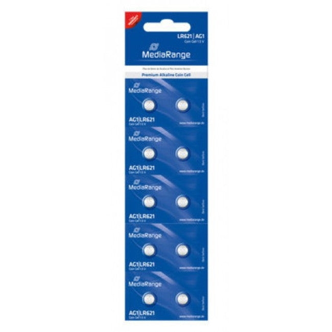 Pilhas Mediarange Alcalinas Coin Cell AG1 | LR621