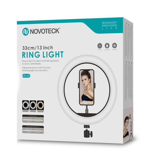 Anillo de luz Novoteck 33cm sin trípode RL-02 