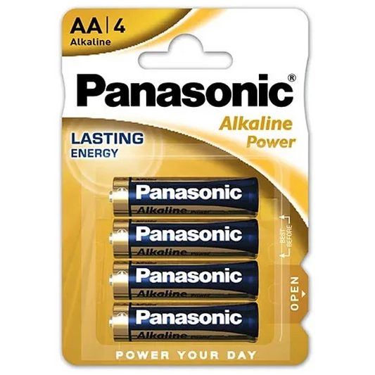 Blister de 4 Pilas Alcalinas AA LR06 - PANASONIC