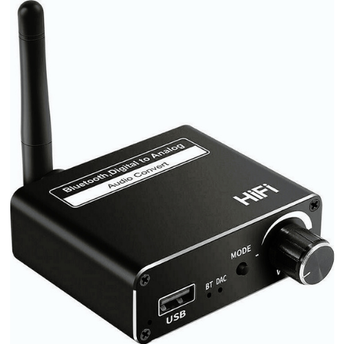 Conversor de Áudio Digital Receptor Bluetooth Andowl