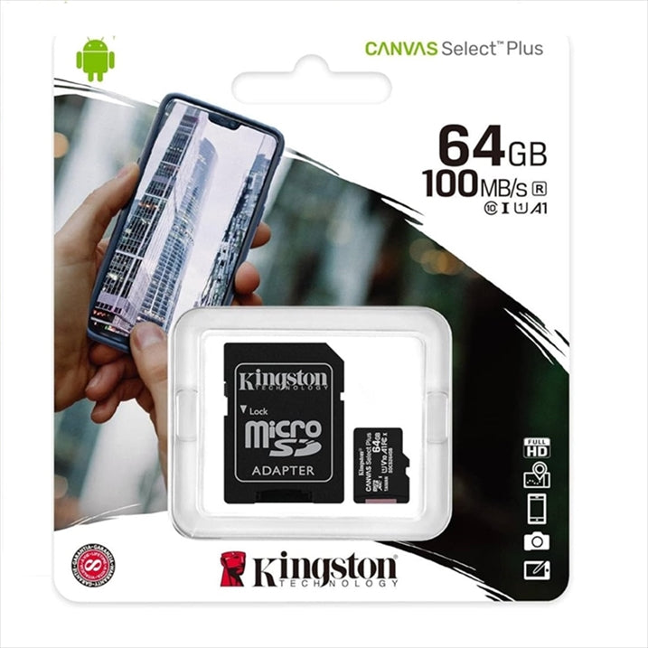 Cartão de Memória Micro SD 64GB Kingston