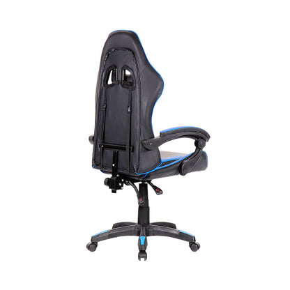 Silla Gaming Ergonómica y Reclinable Negra y Azul