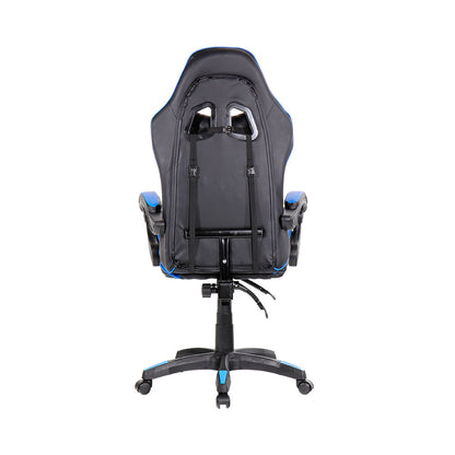 Silla Gaming Ergonómica y Reclinable Negra y Azul