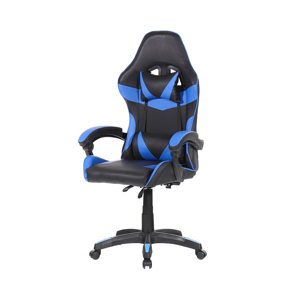 Silla Gaming Ergonómica y Reclinable Negra y Azul