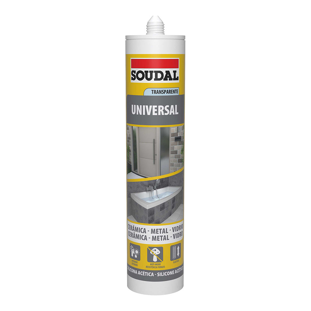 Silicona Universal Translúcida 280ml 103183 SOUDAL.