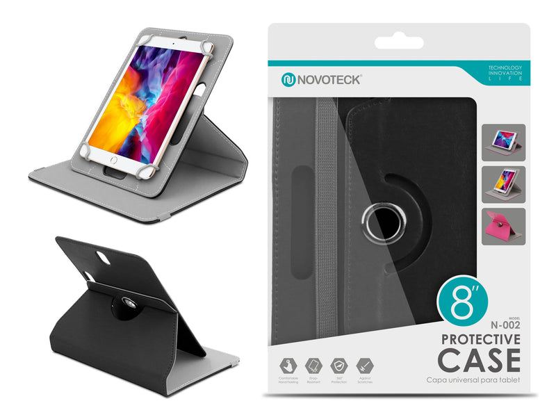 Capa Protetora Universal Negro para Tablet de 8” – N-002