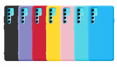 Capa de silicone TCL 20 Pro com câmera 3D