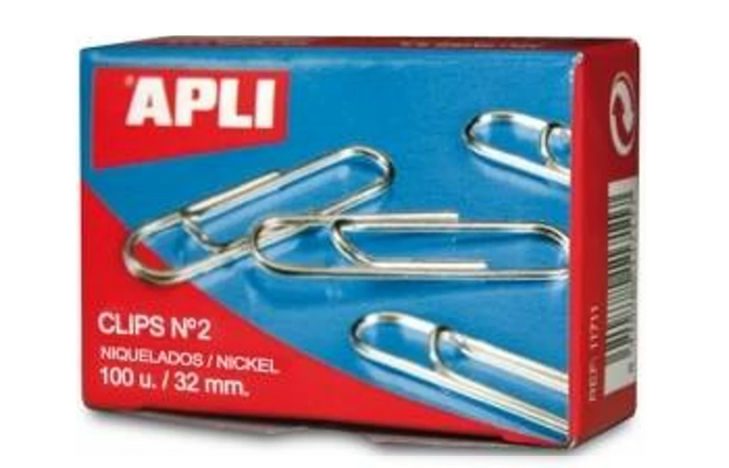 Clips APLI Nº2 32 mm - 100 Unidades