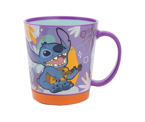 Caneca Stitch Antiderrapante 410ML – Disney Home