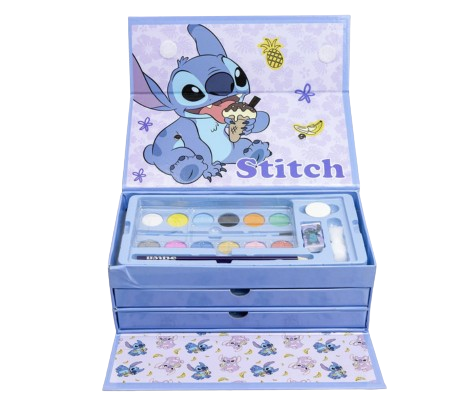 Set De Papelaria Para Pintar Stitch Disney