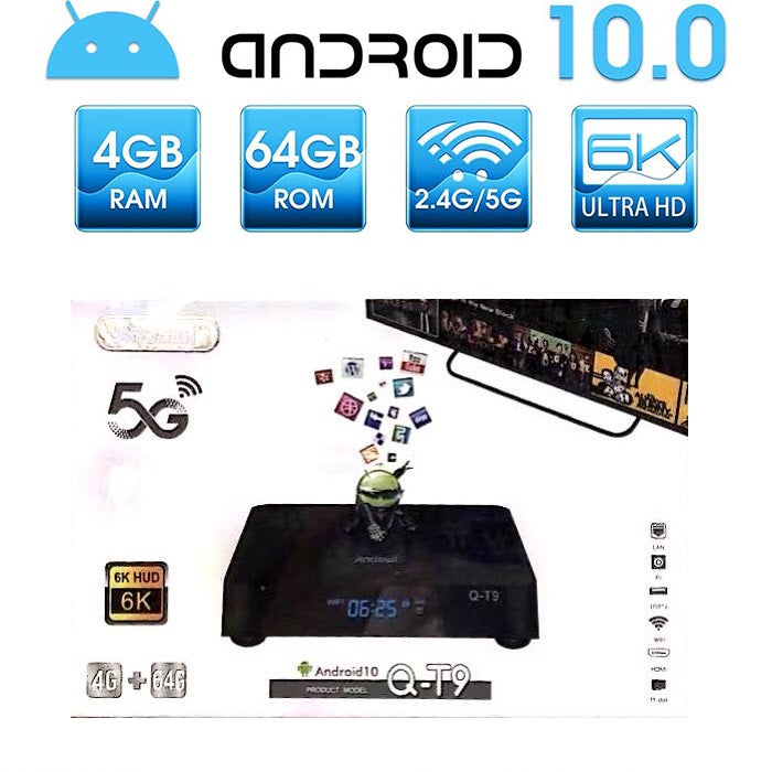 TV Box Android Q-T9 ULTRA 6K