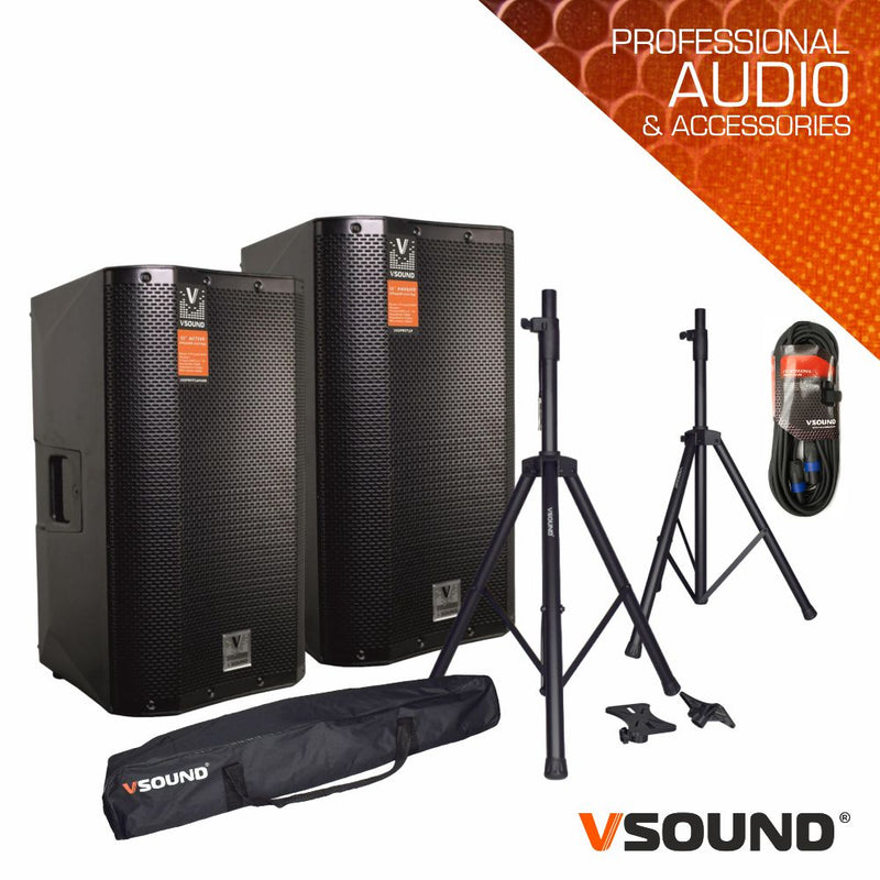 Kit de Som Amplificado 1100W VSOUND