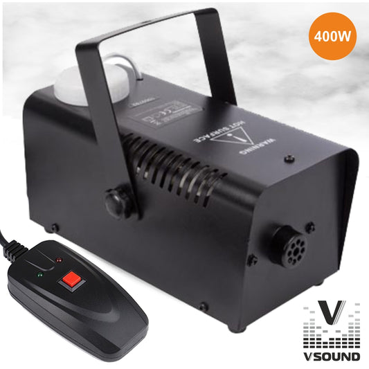 Máquina de humo de 400 W con control VSOUND negro