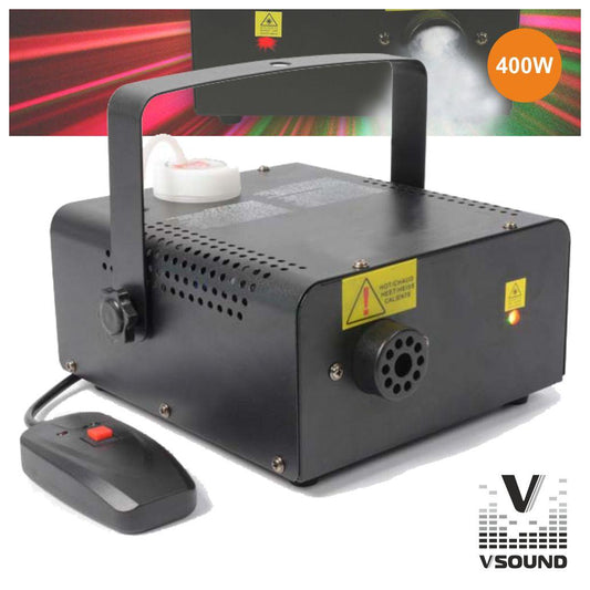 Máquina de humo de 400w con láser R/G Vsound