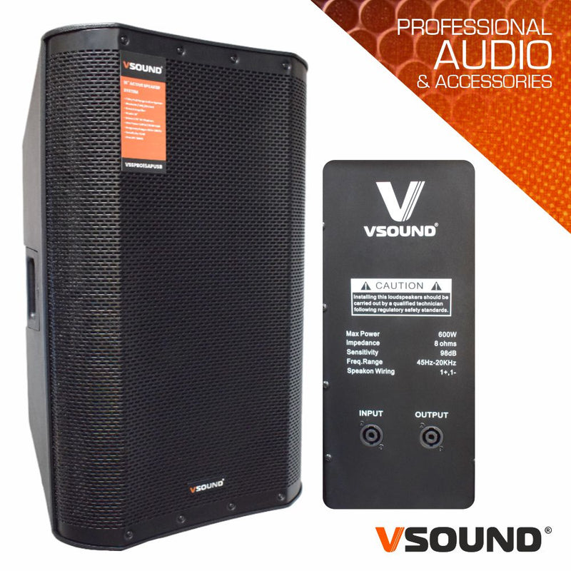 Coluna Profissional Passiva 12" 600W VSOUND