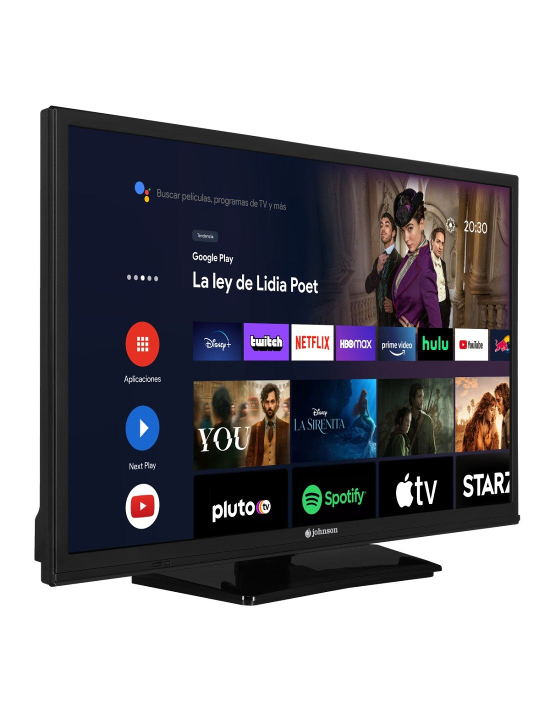 Android TV 24″ HD Ready  Preto J24SN JOHNSON