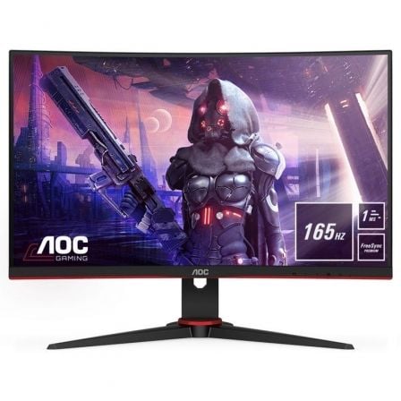 Monitor de jogos curvo AOC C24G2AE 23,6"/ Full HD/ 1ms/ 165Hz/ VA/ Multimídia/ Preto