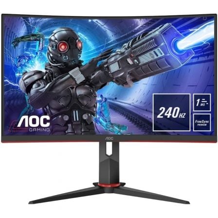 Monitor de jogos curvo AOC C32G2ZE 31,5"/ Full HD/ 1 ms/ 240 Hz/ VA/ Preto