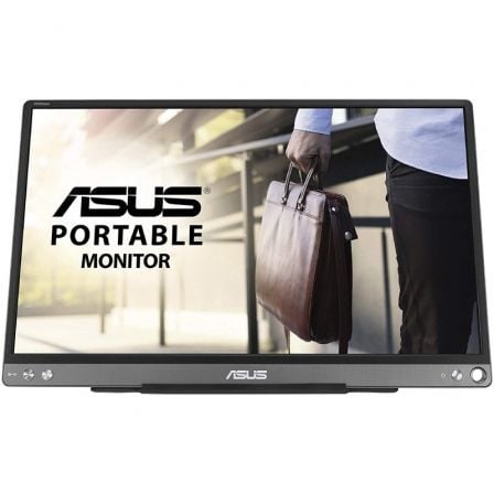 Monitor portátil Asus ZenScreen MB16ACE 15,6"/ Full HD/ Prateado e Preto