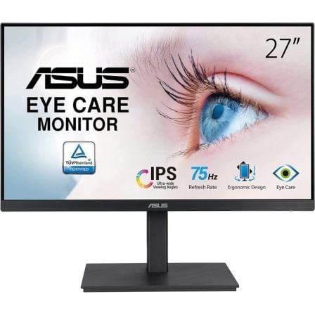 Monitor Asus VA27EQSB 27"/ Full HD/ Multimídia/ Altura Ajustável/ Preto