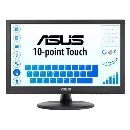 Monitor de toque profissional Asus VT168HR 15,6" / WXGA / preto