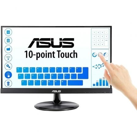 Monitor Touch Profissional Asus VT229H 21,5"/ Full HD/ Multimídia/ Preto