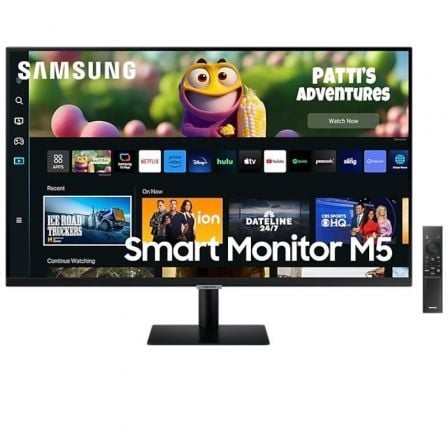 Smart Monitor Samsung M5 S27DM500EU 27"/ Full HD/ Smart TV/ Multimídia/ Preto