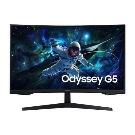 Monitor Gaming Curvo Samsung Odyssey G5 S32CG554EU 32"/ QHD/ 1ms/ 165Hz/ VA/ Preto