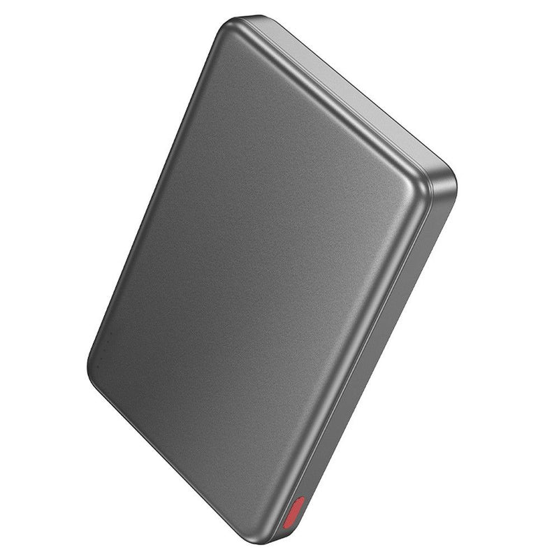 Powerbank HOCO 10.000 mAh compatível com MagSafe PD QC 2A 20W Q26A - Cinza Metálico