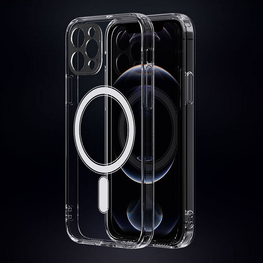 Clear Mag Cover com proteção de câmera para IPHONE 12 PRO