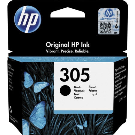 Cartucho de tinta negra original HP 305 (3YM61AE)