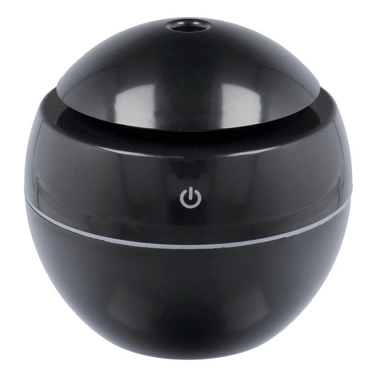 Humidificador / difusor de aromaterapia com chama colorida Art Déco modelo CAD-12/0952 Preto