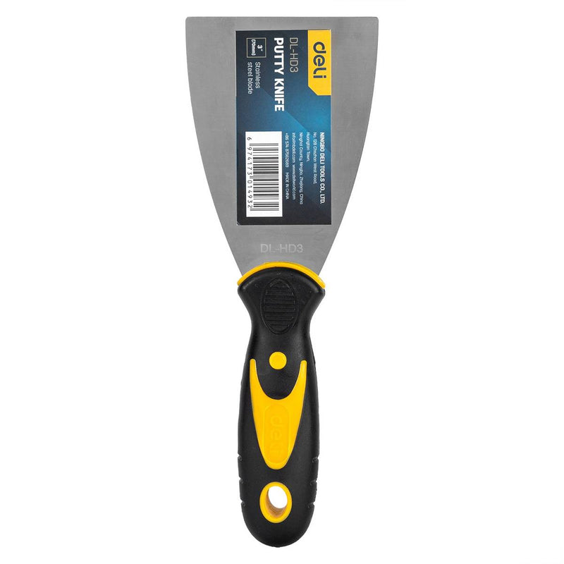 Espátula Putty 3'' Deli Tools EDL-HD3 (amarelo)