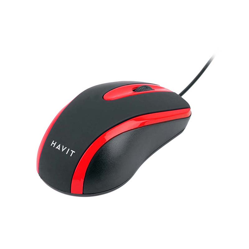 Rato universal Havit MS753 (preto e vermelho)