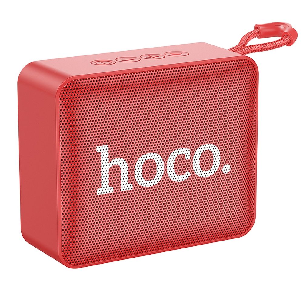 Alto-falante HOCO bluetooth / sem fio Gold Brick Sports BS51 Vermelho