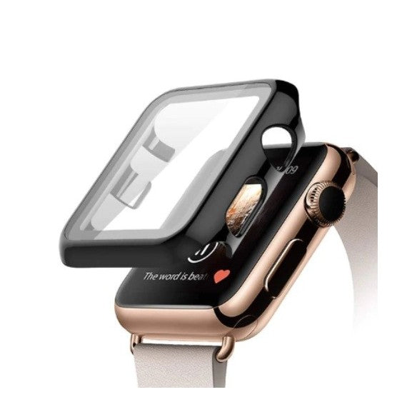 Capa e Protetor Preto para Apple Watch 44 mm