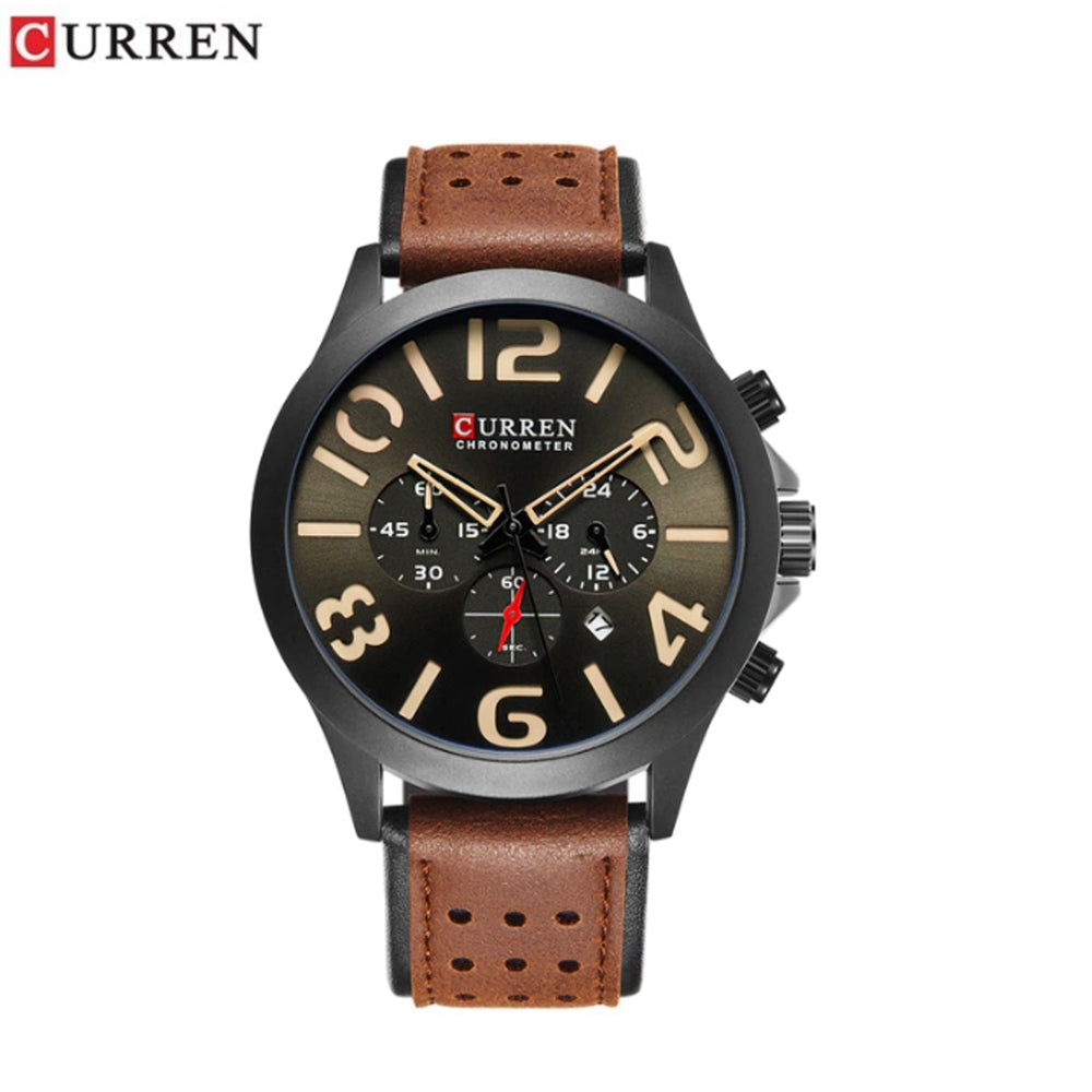 Reloj CURREN con correa de piel sintética