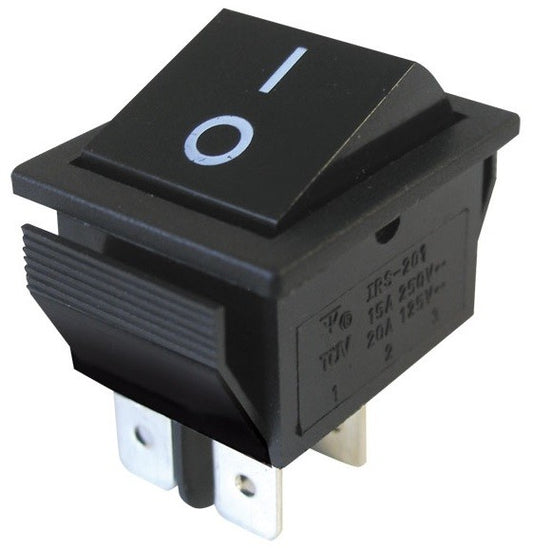 Interruptor Bipolar 15A 250V Negro