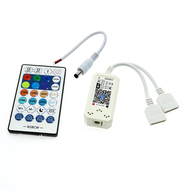 Mini Controlador para Tira Led RGBW con Control Remoto IR / Aplicación Magic Home