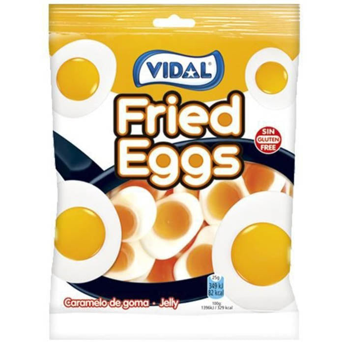 Ovos Estrelados de Goma embalagem 90 g Vidal