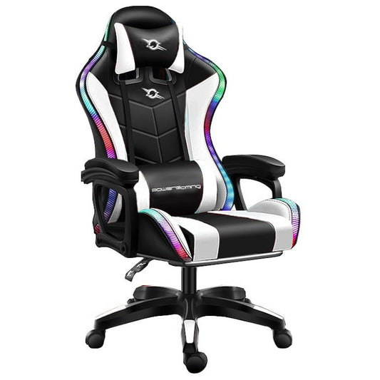 Silla Gaming PowerGaming Negro/Blanco