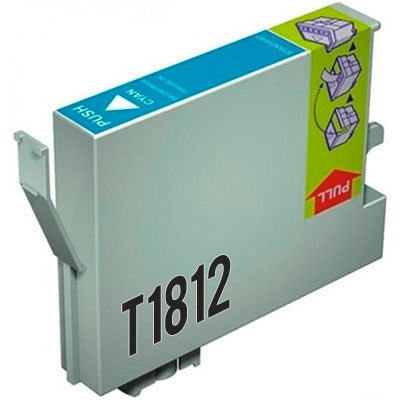 Cartucho de tinta compatible Epson 18 XL, T1812 Cian