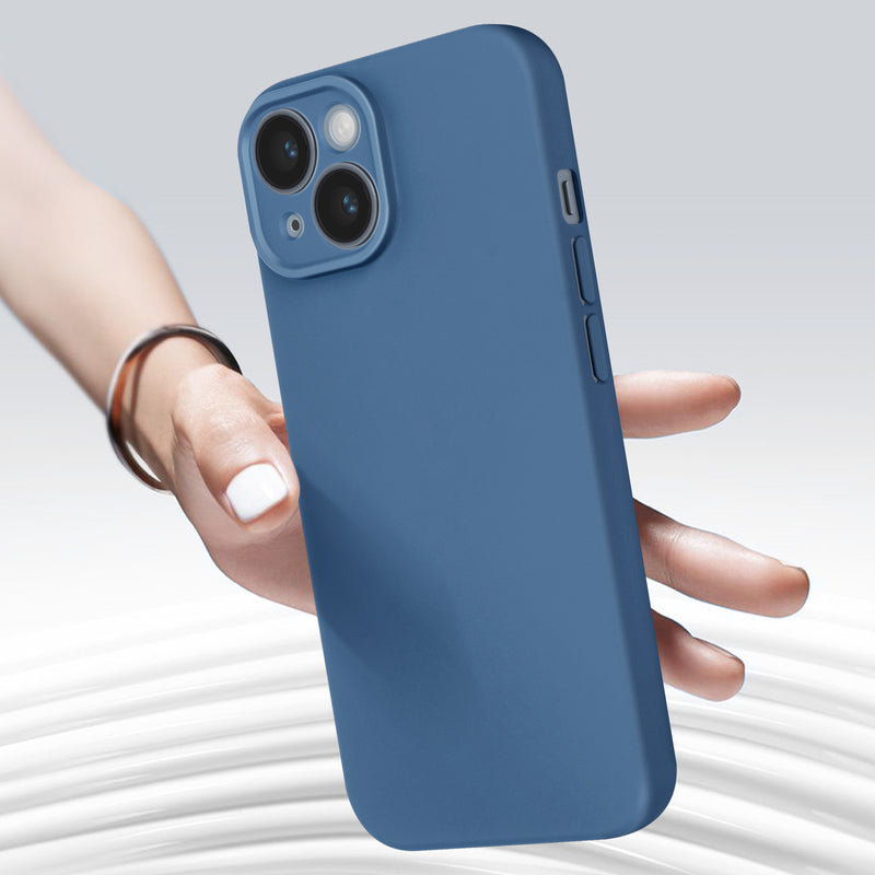 Capa iPhone 15 Azul  - 3D