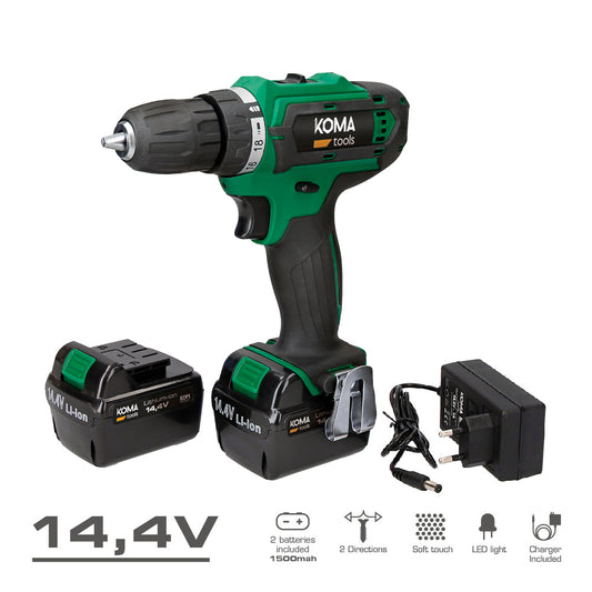 Taladro Atornillador Litio 14.4V 20x24cm KOMA TOOLS